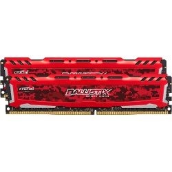 32GB Crucial Ballistix Sport LT DDR4 2666MHz PC4-21300 CL16 1.2V Dual Memory Kit (2 x 16GB) - Red