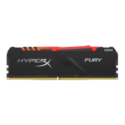 8GB Kingston HyperX Fury RGB DDR4 3200MHz PC4-25600 CL16 1.35V Memory Module - Black
