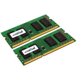 8GB Crucial DDR3 SO DIMM 1600MHz PC3-12800 CL11 Dual Memory Kit (2 x 4GB)