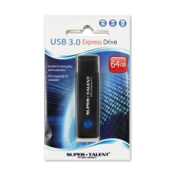 64GB Super Talent Express USB3.0 Flash Drive - Black