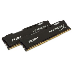32GB Kingston HyperX Fury PC4-19200 2400MHz CL15 1.2V DDR4 Dual Channel Kit (2x16GB) - Black