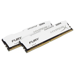 32GB Kingston HyperX Fury PC4-19200 2400MHz CL15 1.2V Dual Memory Kit (2 x 16GB) - White