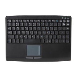 Adesso Slim Touch Mini With Touchpad USB QWERTY Black Keyboard - US English Layout