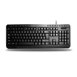 Adesso PS2 Multimedia Black Desktop Keyboard - US English Layout
