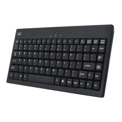 Adesso USB PS2 QWERTY Black Keyboard - US English Layout