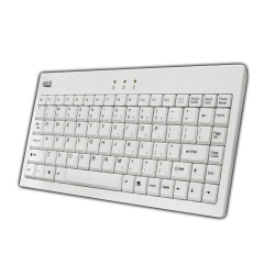 Adesso USB PS2 QWERTY White Keyboard - US English Layout