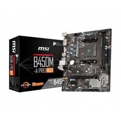 MSI B450M-A Pro Max AMD B450 AM4 Micro ATX DDR4-SDRAM Motherboard