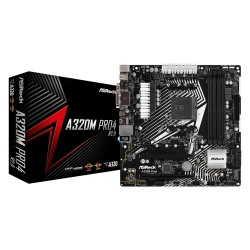 Asrock A320M Pro4 R2.0 AM4 AMD Promontory A320 Micro ATX DDR4-SDRAM Motherboard
