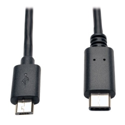 Tripp Lite 6FT USB2.0 Hi-Speed Micro USB-B Male to USB-C Male Cable