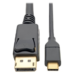 Tripp Lite 3FT USB-C Male to DisplayPort Male Cable - Black