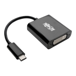 Tripp Lite USB-C Male to DVI and USB3.1 Female Adapter Cable - Black