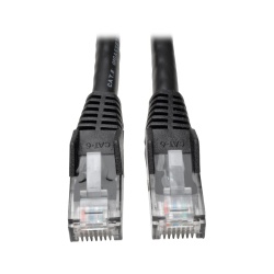Tripp Lite 10FT Cat6 Gigabit RJ45 Male to Male Snagless Molded UTP Patch Cable - Black