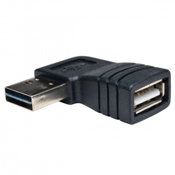Tripp Lite Universal Reversible A Male to Right Angle A Female USB2.0 Hi-Speed Adapter
