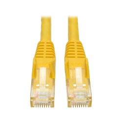 Tripp Lite 25FT RJ45 Male Cat6 Gigabit Snagless Molded Patch Cable - Yellow