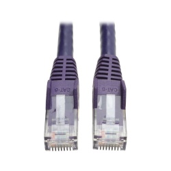 Tripp Lite 25FT RJ45 Male Cat6 Gigabit Snagless Molded Patch Cable - Purple