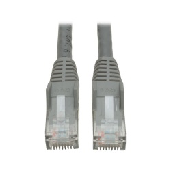 Tripp Lite 15FT RJ45 Male Cat6 Gigabit Snagless Molded Patch Cable - Gray