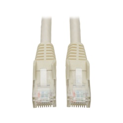 Tripp Lite 14FT RJ45 Male Cat6 Gigabit Snagless Molded Patch Cable - White