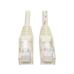 Tripp Lite 10FT RJ45 Male Cat5e 350MHz Snagless Molded Patch Cable - White