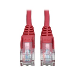 Tripp Lite 3FT RJ45 Male Cat5e 350MHz Snagless Molded Patch Cable - Red