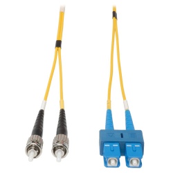 Tripp Lite 16FT SC to ST Duplex Singlemode 8.3/125 Fiber Patch Cable - Yellow