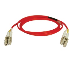 Tripp Lite 50FT LC to LC Duplex Multimode 62.5/125 Fiber Patch Cable - Red