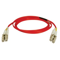 Tripp Lite 33FT LC to LC Duplex Multimode 62.5/125 Fiber Patch Cable - Red