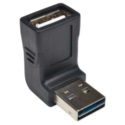 Tripp Lite Universal Reversible USB-A Male to Up Angle USB-A Female Hi-Speed Adapter