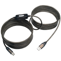 Tripp Lite 25FT USB2.0 USB-A Male to USB-B Male Hi-Speed Active Repeater Cable