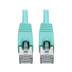 Tripp Lite 10FT RJ45 Male to RJ45 Male Cat6a 10G-Certified Snagless Shielded STP Network Patch Cable - Aqua