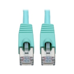 Tripp Lite 25FT RJ45 Male to RJ45 Male Cat6a 10G-Certified Snagless Shielded STP Network Patch Cable - Aqua