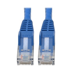 Tripp Lite 0.5FT RJ45 Male to RJ45 Male Premium Cat6 Gigabit Snagless Molded UTP Patch Cable - Blue