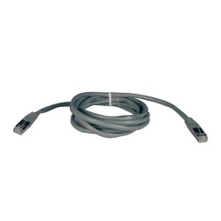 Tripp Lite 50FT RJ45 Male to RJ45 Male Cat5e 350MHz Molded Shielded STP Patch Cable - Grey
