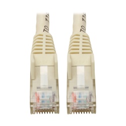 Tripp Lite 0.5FT RJ45 Male to RJ45 Male Premium Cat6 Gigabit Snagless Molded UTP Patch Cable - White