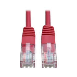 Tripp Lite 1FT RJ45 Male to RJ45 Male Cat5e 350MHz Molded Patch Cable - Red
