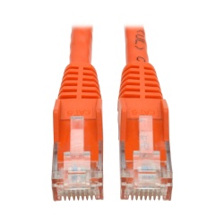 Tripp Lite 15FT RJ45 Male to RJ45 Male Cat6 Gigabit Snagless Molded UTP Patch Cable - Orange