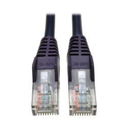Tripp Lite 3FT Cat5e RJ45 Male to RJ45 Male 350MHz Snagless Molded UTP Patch Cable - Purple