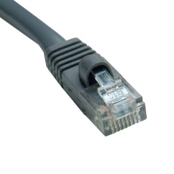 Tripp Lite 50FT RJ45 Male to RJ45 Male Cat5e 350MHz Outdoor-Rated Molded Patch Cable - Grey