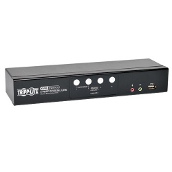 Tripp Lite 4-Port DVI Dual-Link USB KVM Switch with Audio and Cables