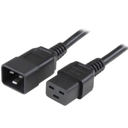 StarTech 3FT C19 to C20 Heavy Duty 14 AWG Computer Power Cord - Black