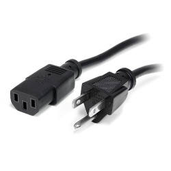 StarTech 10FT 14 AWG NEMA 5-15 to C13 Computer Power Cable - Black
