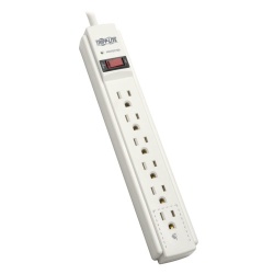 Tripp Lite Protect It 6FT 6-Outlet 790 Joules Surge Protector - White