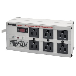 Tripp Lite 6FT 6 Outlet Isobar 3330 Joules Surge Protector - White
