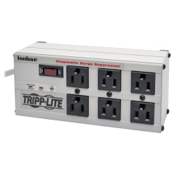 Tripp Lite Isobar 6FT 6 Outlet 3330 Joules Surge Protector - White