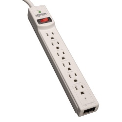 Tripp Lite 8FT 6 Outlet 990 Joules Surge Protector - Gray