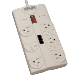 Tripp Lite 8FT 8 Outlet 2160 Joule Surge Protector - White