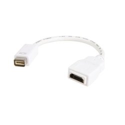 StarTech 0.6FT Macbook and iMac Mini-DVI Male to HDMI Female Video Adapter Cable - White