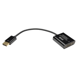 Tripp Lite 0.5FT DisplayPort Male to DVI-I Female Adapter Cable - Black