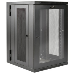 Tripp Lite 19 Inch 18U Wall Mountable Server Rack Cabinet - Black