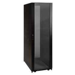 Tripp Lite 42U Rack Enclosure Server Cabinet with Acrylic Window - Black