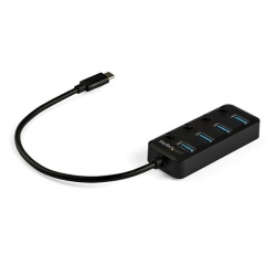 StarTech 4 Port USB C Hub - 4 x USB A with Individual On Off Switches